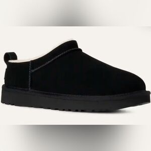 Size 7 - New UGG Clasdic Micro Black Suede Slippers